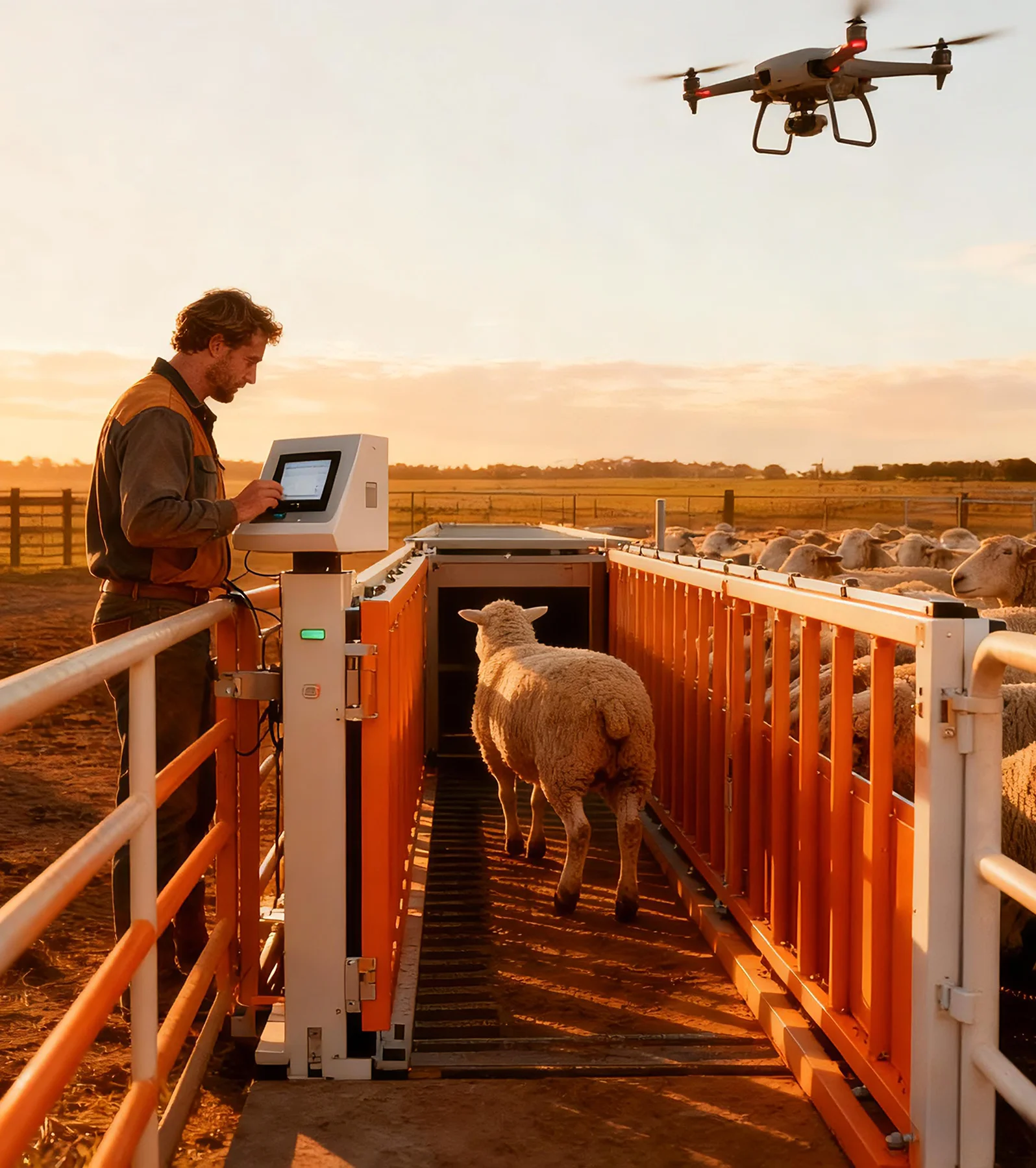 AI-Powered Livestock Handling and Drafting System